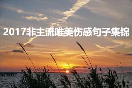 2017非主流唯美伤感句子集锦（文案800条）